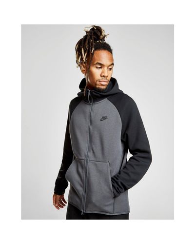 nike tech fleece windrunner hoodie grey