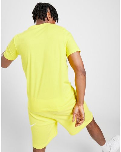 Nike Cotton Core T-shirt in Yellow for Men - Lyst