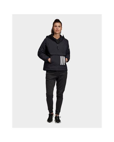 adidas Originals Synthetic Insulated Anorak in Black - Lyst