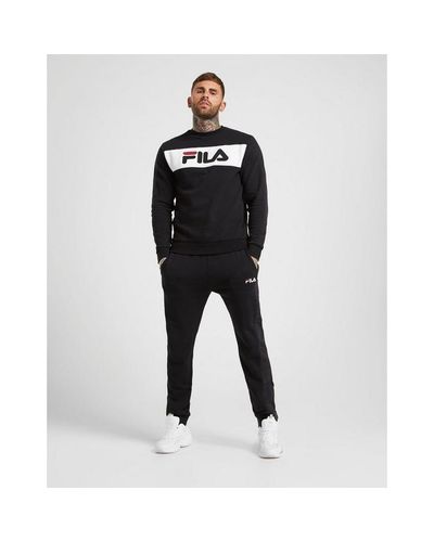 fila joggers black