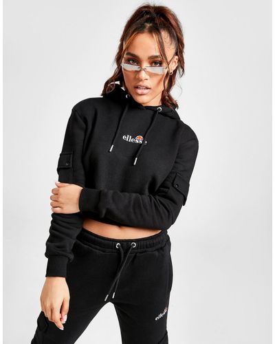 ellesse cargo crop hoodie
