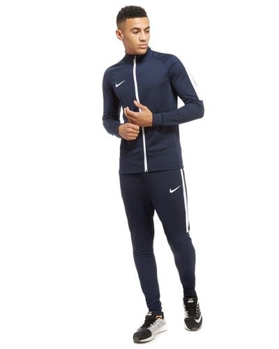 nike poly tracksuit navy