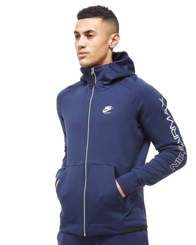 nike air full zip hoodie in navy