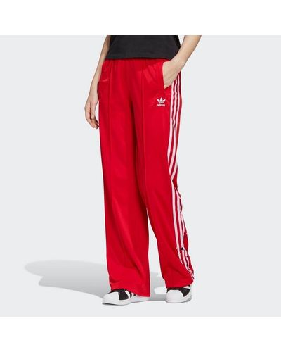 adidas Originals Synthetic Tracksuit Bottoms in Red - Lyst