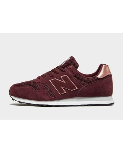 New Balance Suede 373 in Burgundy/Rose Gold (Red) - Lyst