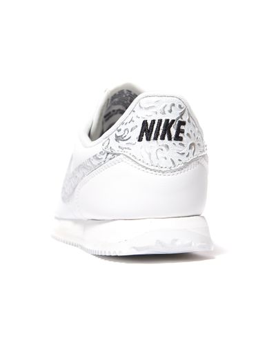 nike cortez junior white