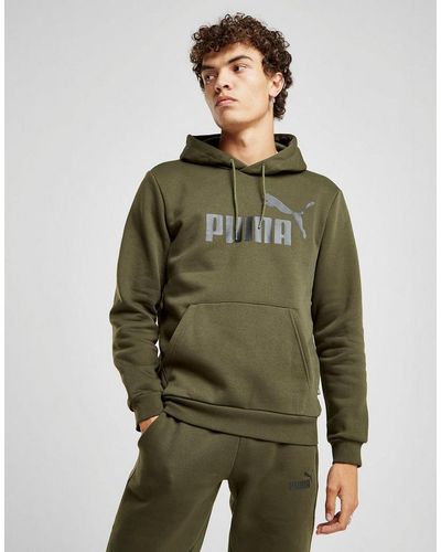 Puma core logo overhead hoodie green Clearance