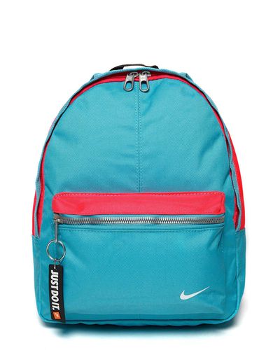 pink and blue nike backpack