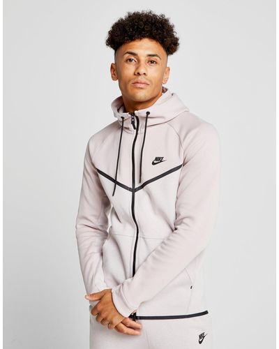 pink nike tech fleece hoodie