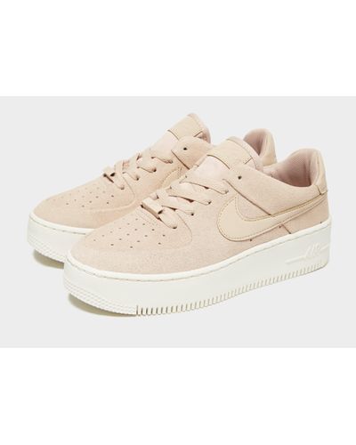 nike air force 1 sage suede trainers