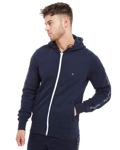 tommy hilfiger tape full zip hoodie