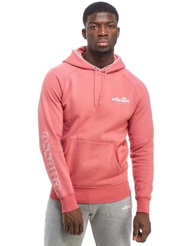 ellesse pink fluffy hoodie