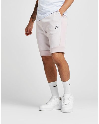 nike fleece shorts pink