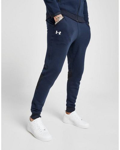 Under Armour Threadborne Fleece Track Pants in Navy/Black (Blue) for Men - Lyst