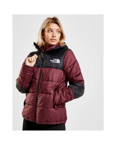 The North Face Synthetic Panel Padded Jacket in Red/Black (Red) - Lyst