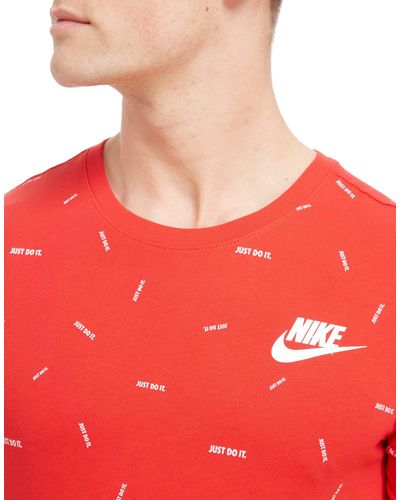 nike just do it red t shirt