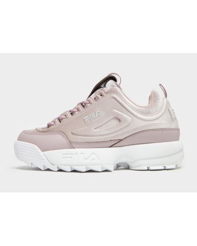 fila trainers silver