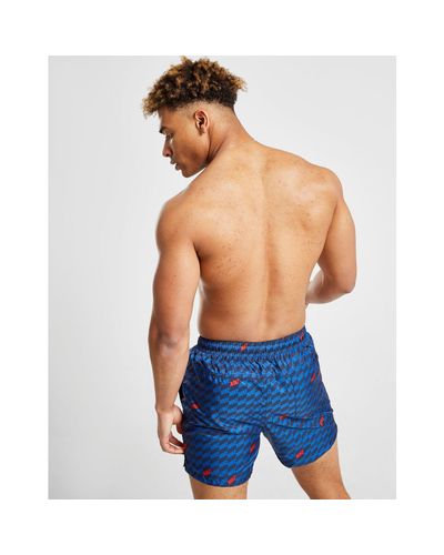 nike hybrid all over print swim shorts