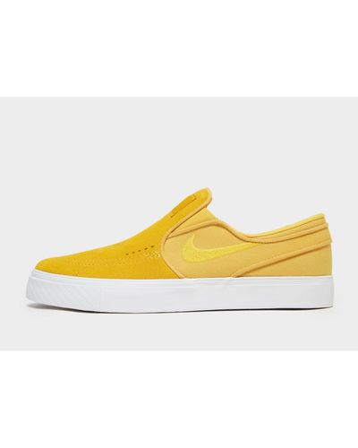 Nike Suede Stefan Janoski Slip-on in Yellow/White (Yellow) for Men - Lyst