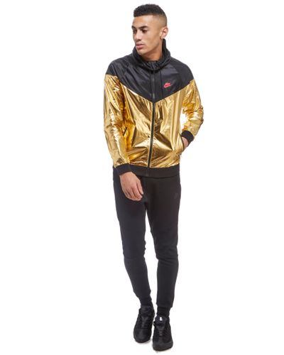 gold nike windbreaker