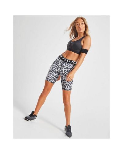 nike leopard biker shorts