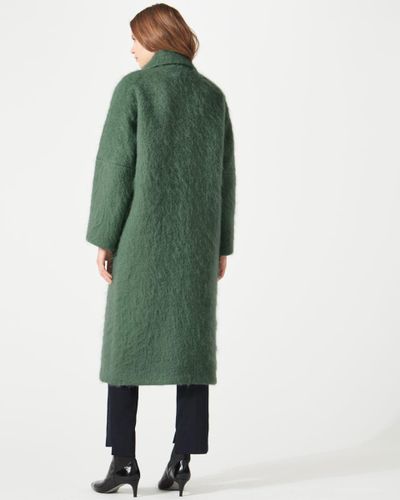 fluffy mohair coat