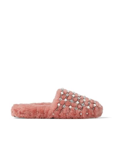 jimmy choo flats with pearls