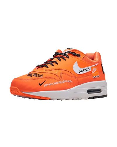Nike Leather Womens Air Max 1 Lx - Size 10w in Orange - Lyst