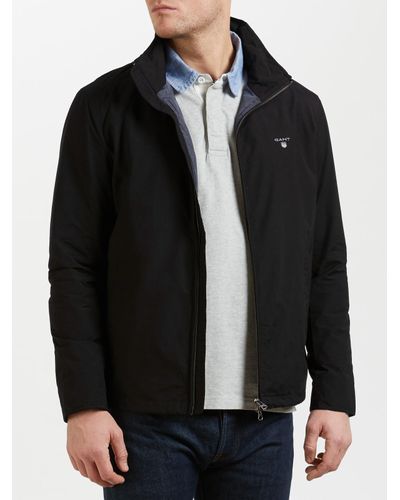 gant mid length jacket black