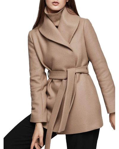 wrap collar coat