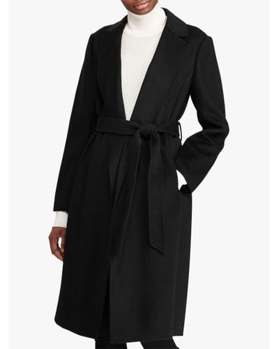 ralph lauren white wrap coat