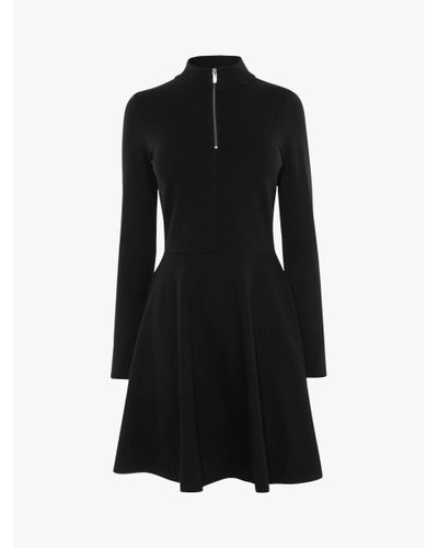 black maxi shirt dress