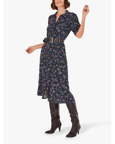 Hush Sienna Midi Shirt Dress in Vintage ...