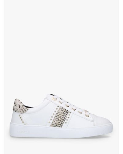 Carvela Kurt Geiger Synthetic Embellished Trainers With Snake Print in ...