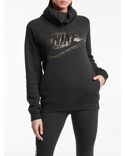 nike sportswear rally logo fleece sweatshirt