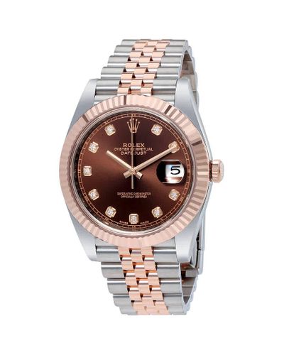 datejust 41 chocolate