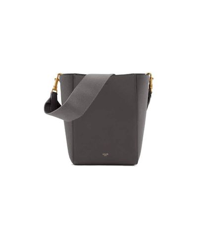 sangle bucket bolsa in soft grained calfskin