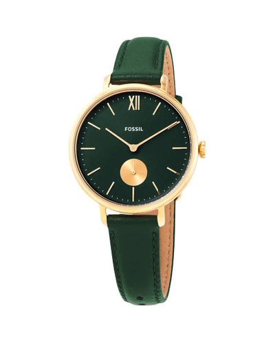 Fossil Kayla Quartz Green Dial Dark 