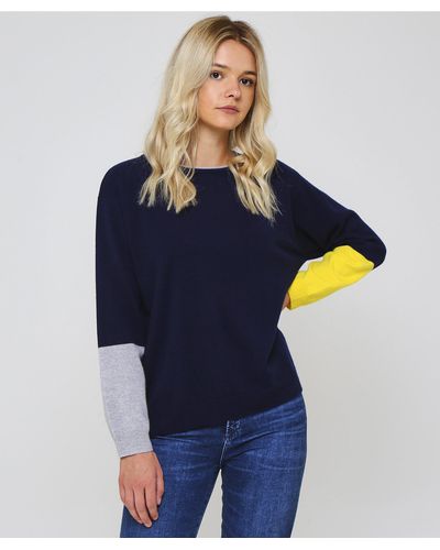 cashmere colour block jumper