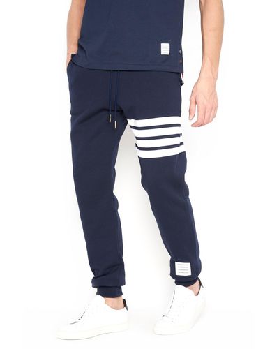 thom browne navy sweatpants