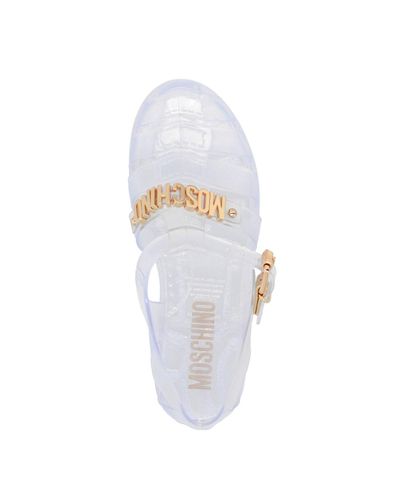 moschino jelly sandals