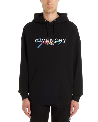 givenchy rainbow logo hoodie