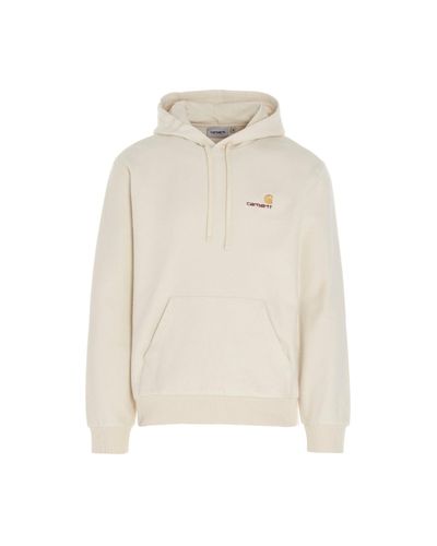 Carhartt WIP 'american Script' Hoodie in White for Men - Lyst