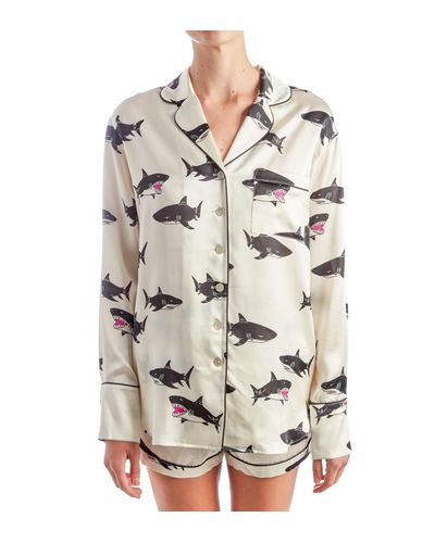 Silk shark pajamas Clearance