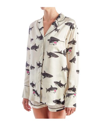 Silk shark pajamas Clearance