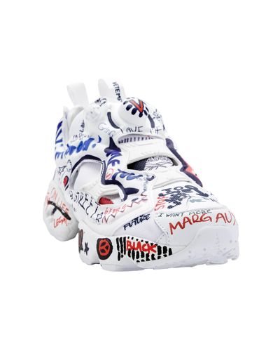 Vetements Rubber X Reebok Graffiti Instapump Fury Sneakers in White for Men  | Lyst