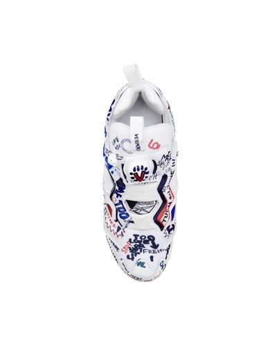 Vetements Rubber X Reebok Graffiti Instapump Fury Sneakers in White for Men  | Lyst