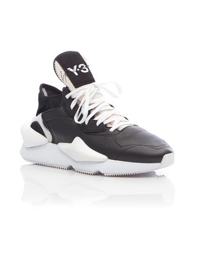 Y-3 Y3 Kaiwa Black Sneakers for Men | Lyst