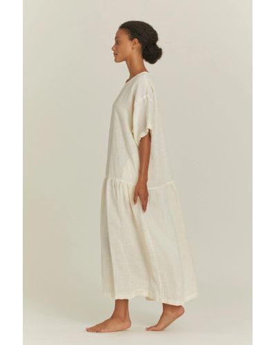 Black Crane Easy Dress Cream in Natural | Lyst