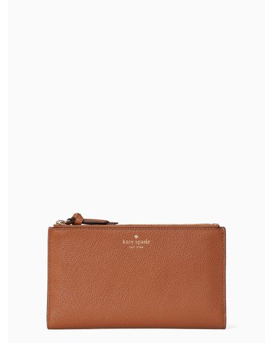 brown kate spade wallet